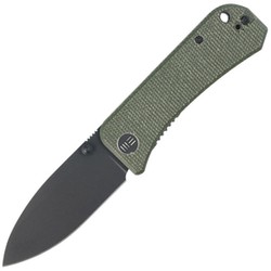 WE Knife Banter Green Micarta, Black Stonewashed CPM S35VN by Ben Petersen (2004J)