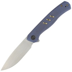 WE Knife Seer LE No 576/610 Blue Titanium, Rubber Silver CPM 20CV knife (WE20015-2)