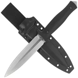 Za-Pas RH² Dagger Knife Black G10, Satin 1.4116 (RH2-SAT-G10-BL)