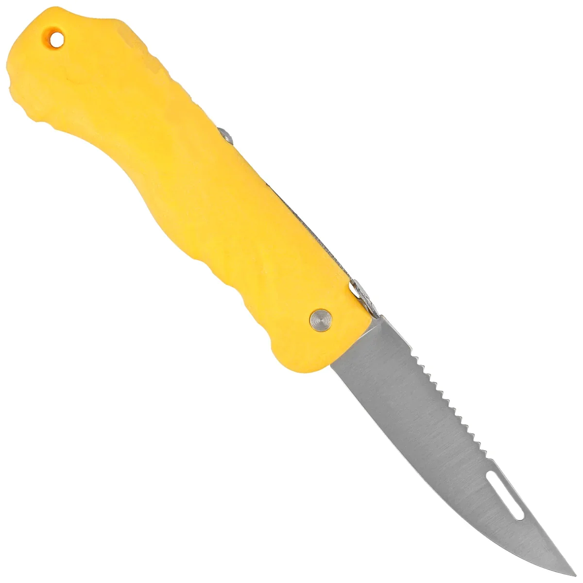 MAC P01 Yellow PP Floating Knife, Satin W 1.4028 (MC P01.Y