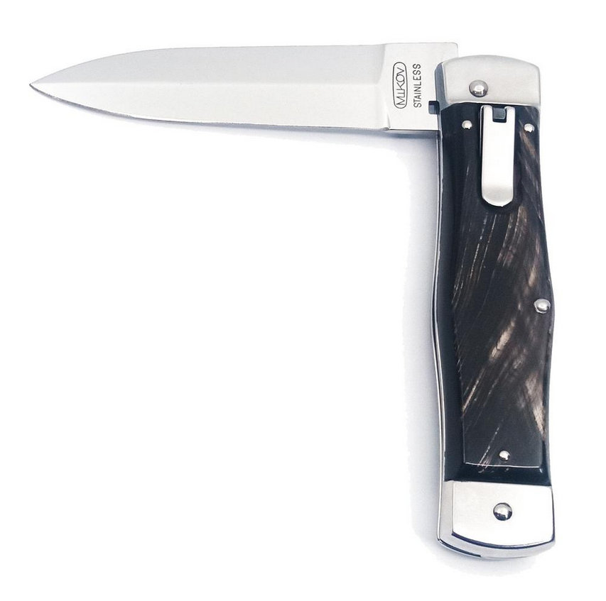 Mikov Predator Buffalo Horn Spring Knife (MIK241NR1/N) KNIVES