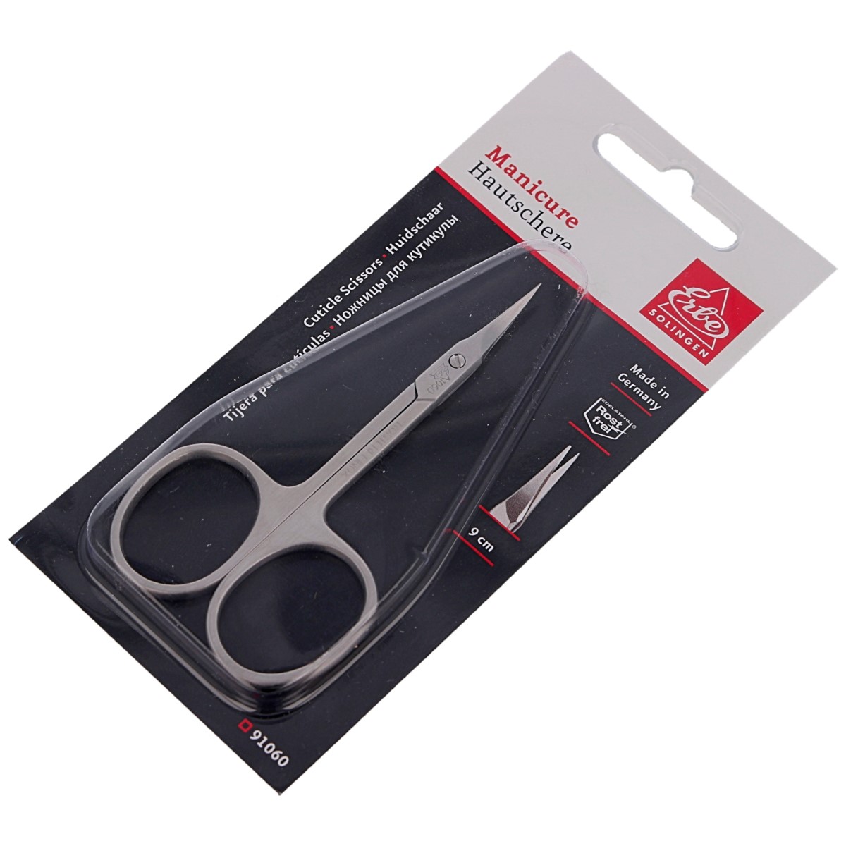 Narrow cuticle scissors Erbe Solingen 90mm Stainless (91060) | INDOOR \\  Cosmetic Accessories (Solingen) \\ Cuticle scissors