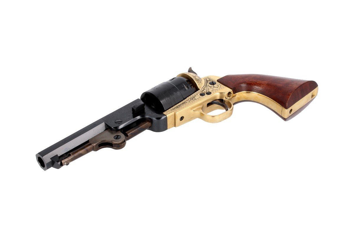 Pietta 1851 Navy Sheriff Black Powder Revolver 44 Cal 4.875 Blued