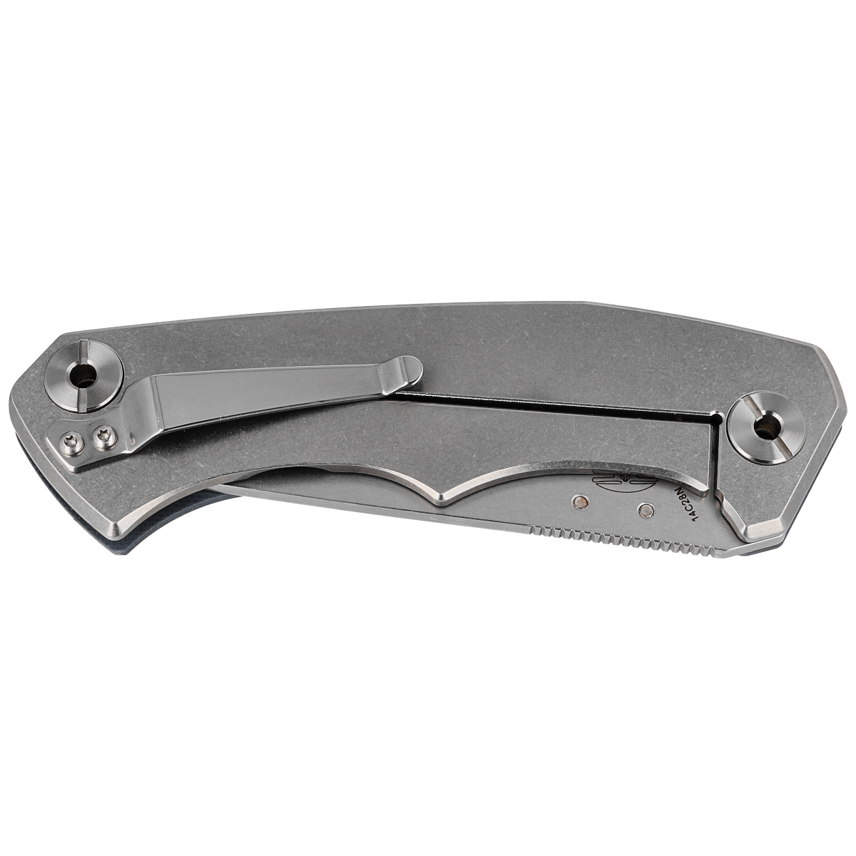 Real Steel Crusader RS7441, 3.74 14C28N Sandvik Blade, Grey G10 Handle