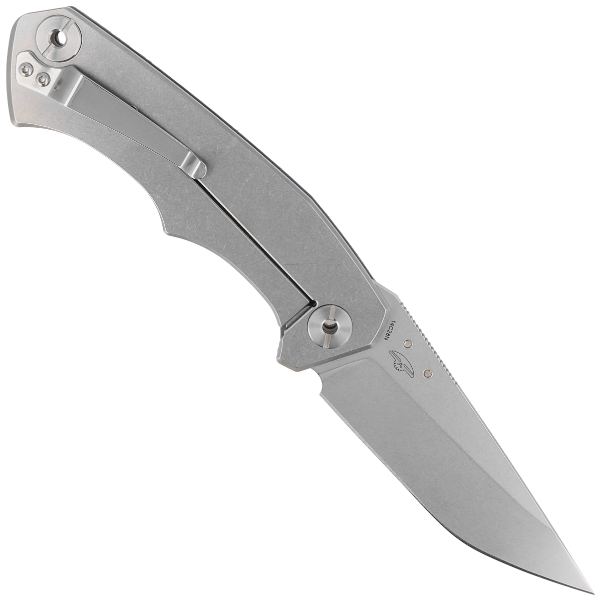 Real Steel Crusader RS7441, 3.74 14C28N Sandvik Blade, Grey G10 Handle