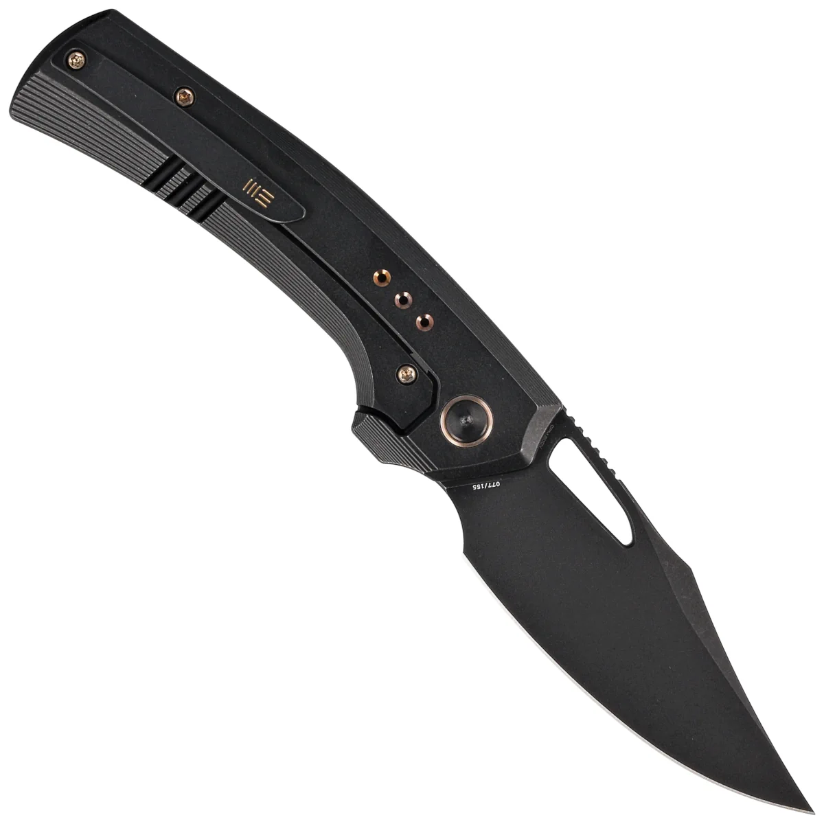 WE Knife Nefaris LE No 077/155 Black Titanium / Copper Foil / CF