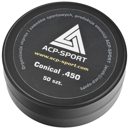 ACP-Sport Conical .450 lead bullets, 50 pcs (JW450-C)