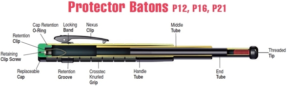 ASP P12 Protector Friction Loc Baton 12'' (52221)