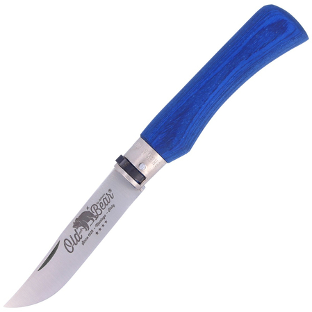 Antonini Old Bear Laminated Blue, Satin Stainless knife (9307/23_MBK)