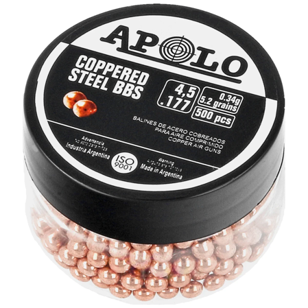 Apolo Copper Steel BBs .177 / 4.5 mm, 500 pcs (19983)