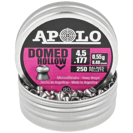 Apolo Hollow Premium Domed Hollow  Airgun Pellets .177 / 4.5mm, 250psc (E19202)