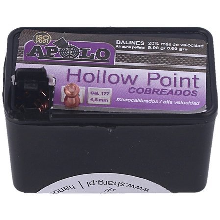 Apolo Premium Hollow Point Copper Airgun Pellets .177 / 4.5mm, 400psc (E19990)
