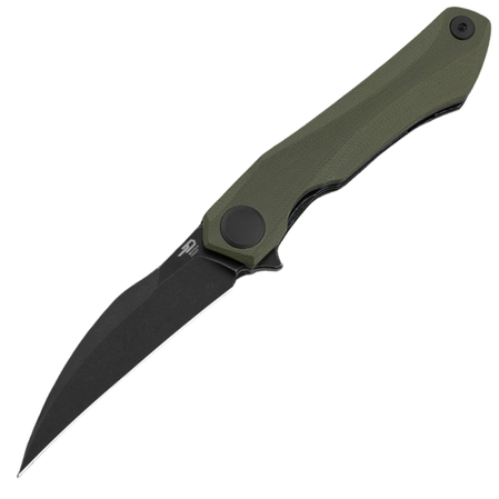 Bestech Ivy OD Green G10, Black Stonewashed 14C28N by Ostap Hel (BG59C)