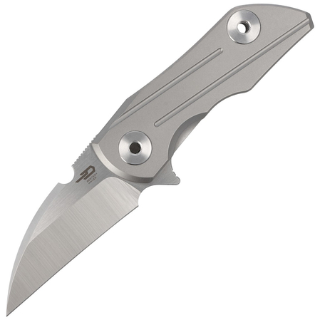 Bestech Knife 2500 Delta Gray Titanium, Satin S35VN by Poltergeist Works (BT2006A)