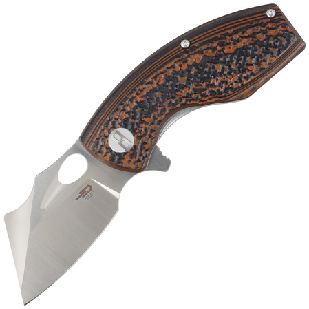 Bestech Knife Lizard Black/Orange G10, Satin/Bead Blast D2 Knife (BG39A)