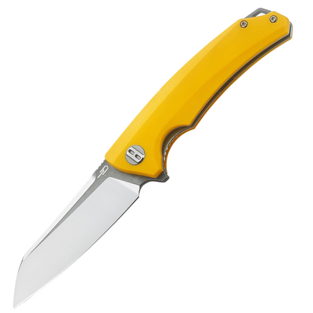 Bestech Knife Texel Yellow G10, Grey Titanized / Satin D2 (BG21C-2)