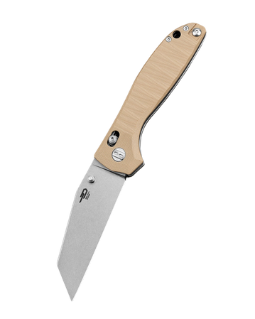 Bestech Liger Knife Beige G10, Stonewashed D2 by Keanu Alfaro (BG61C)