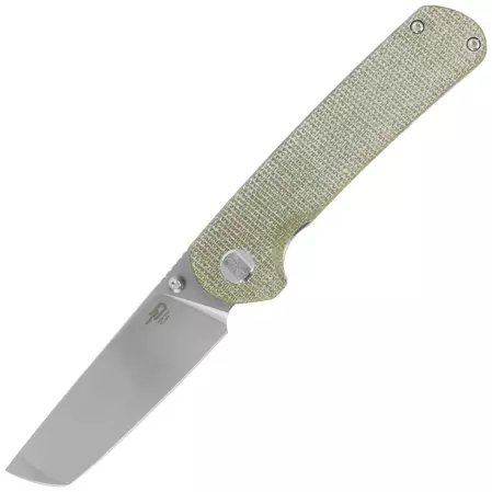 Bestech Sledgehammer Beige Micarta, Satin /  Stonewashed D2 knife (BG31D)