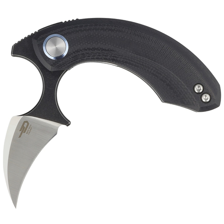 Bestech Strelit Black G10, Satin/Black Stonewashed 14C28N by Ostap Hel Knife (BG52A-2)