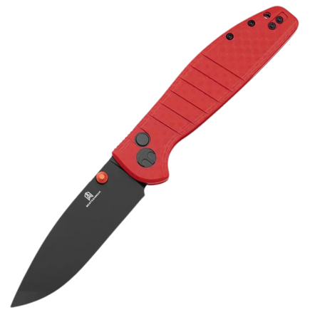 Bestechman Knife Goodboy Red G10, Black PVD D2 by Keanu Alfaro (BMK04L)