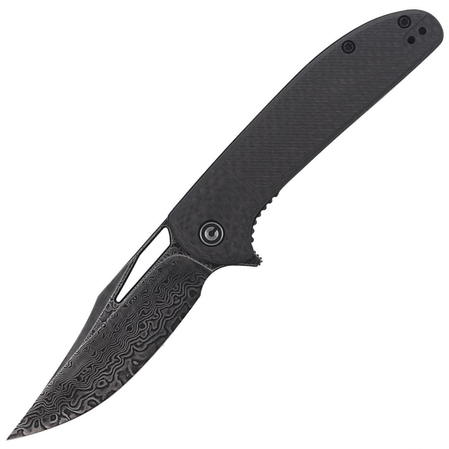 CIVIVI Knife Ortis Twill Carbon Fiber, Black Damascus (C2013DS-1)