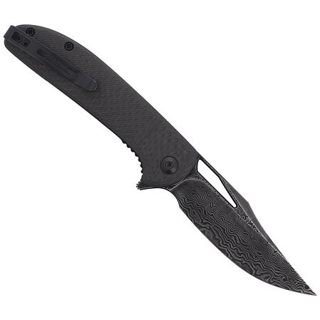 CIVIVI Knife Ortis Twill Carbon Fiber, Black Damascus (C2013DS-1)