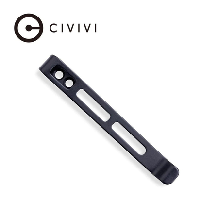 Civivi Deep Carry Pocket Clip Black Stainless Steel (CA-06A-V1)