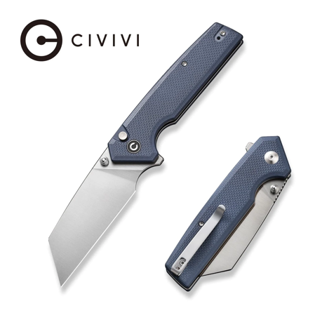 Civivi Knife Amirite Neutral Blue G10, Satin Nitro-V (C23028-1)