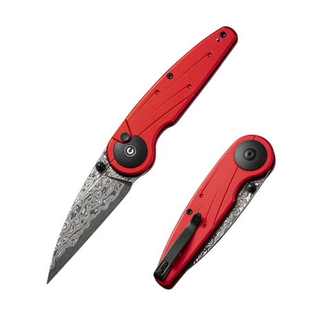 Civivi Knife Starflare Red Aluminium, Damascus (C23052-DS1)