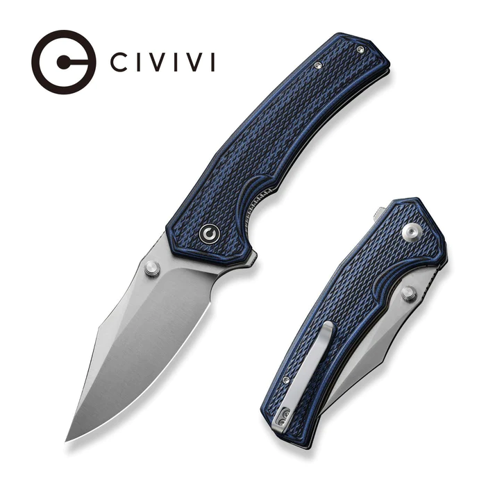Civivi Knife Vexillum Blue/Black G10, Satin Nitro-V (C23003D-3)