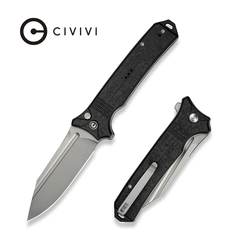 Civivi Neurohaptic Knife Black G10, Stonewashed Nitro-V (C23080-2)