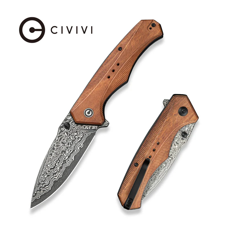 Civivi Photonix Knife Guibourtia Wood, Damascus (C23081B-DS1)