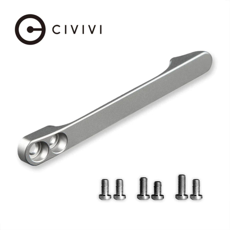 Civivi Titanium Pocket Clip, Titanium Screws for WE, Civivi, Sencut (T001C)