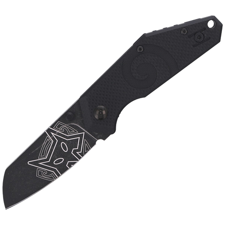 FOX Kea Black G10, Black Stonewashed N690Co by Jared Wihongi knife (FX-650)