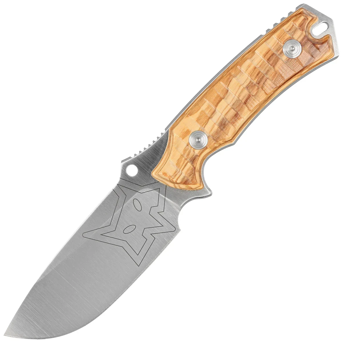 Fox Oxylos Olive Wood, Satin Becut Knife (FX-616 OL)