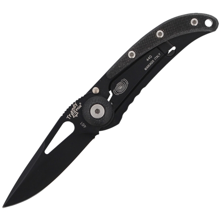 Fox Trendy Knife Black G10, Black PVD 440C by Moris Baroni (461G10)