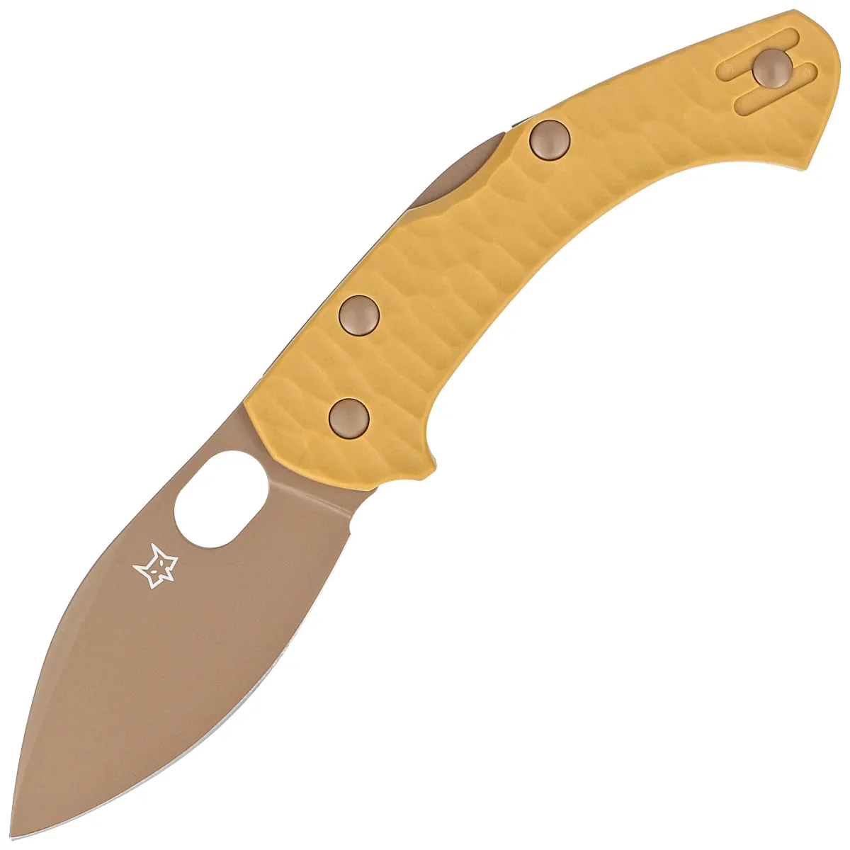 Fox Zero 2.0 Desert Warrior Coyote Tan FRN, Coyote Top Shield Becut by Jens Ansø knife (FX-311 CT)