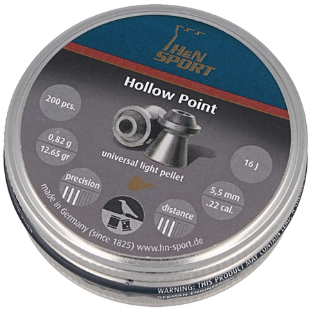 H&N Hollow Point 5.5mm 200pcs shot (92055500005)