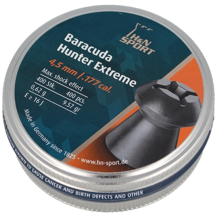 H&N Sport Baracuda Hunter Extreme Airgun Pellets .177 / 4.5mm 400psc (92164500003/400)