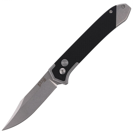 Herbertz Selektion Automatic Knife Black G10/Steel, Stonewashed 440A (53040)