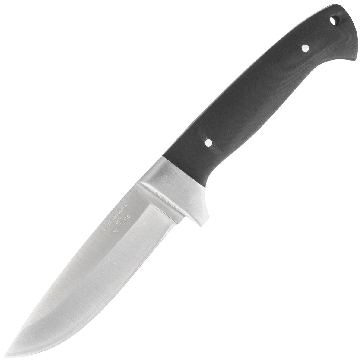 Herbertz Solingen Drop Black Micarta, Satin Finish (102110)