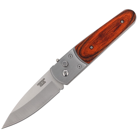 Herbertz Solingen Switchblade Knife Pakka Wood, Satin (209310)