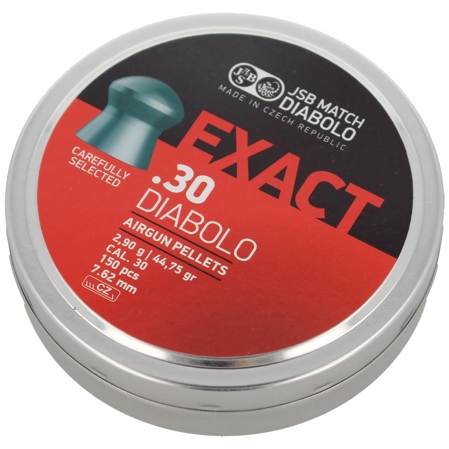 JSB Diabolo Exact Pellets.30 (7.62mm) 2.9g 150psc (546030-150)