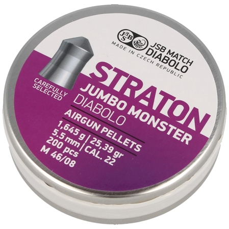 JSB Diabolo Straton Jumbo Monster Pellets . .22 / 5.51mm Pellets 200psc (546289-200)