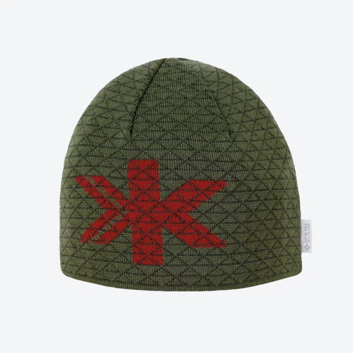 Kama Merino Wool Gore-Tex Infinium Windstopper, Green knitted beanie (AW72-105)