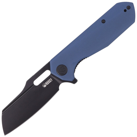 Kubey Atlas Knife Blue G10, Dark Stonewashed 14C28N by Jelly Jerry (KU328B)