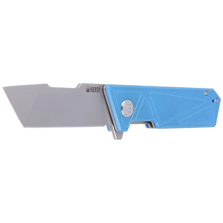 Kubey Knife Avenger, Blue G10, Bead Blasted D2 (KU104C)