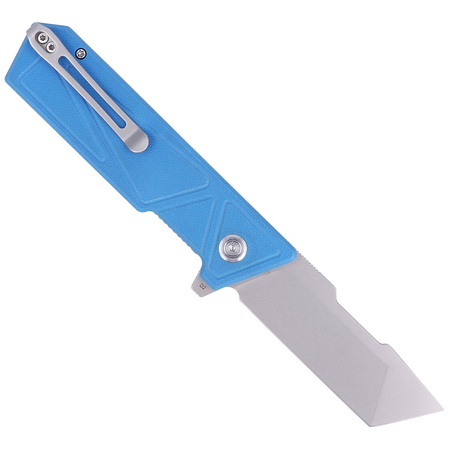 Kubey Knife Avenger, Blue G10, Bead Blasted D2 (KU104C)