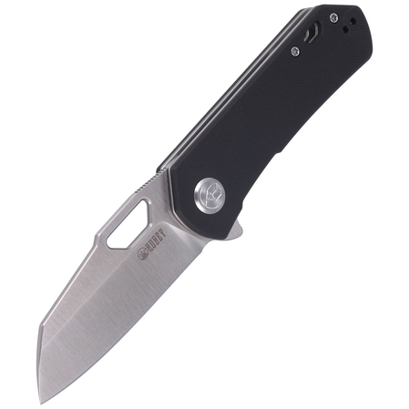 Kubey Knife Black G10, Satin D2 (KU332A)