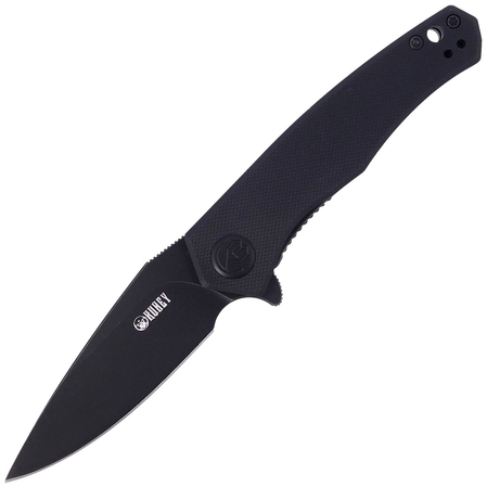 Kubey Knife Cadmus Black G10, Dark Stonewashed by Max (KU055B)